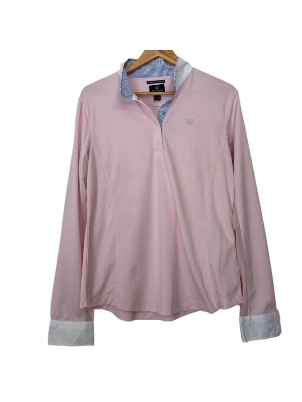 2/40$ Horze Crescendo long sleeves shirt mesh pink size 12 equestrian riding